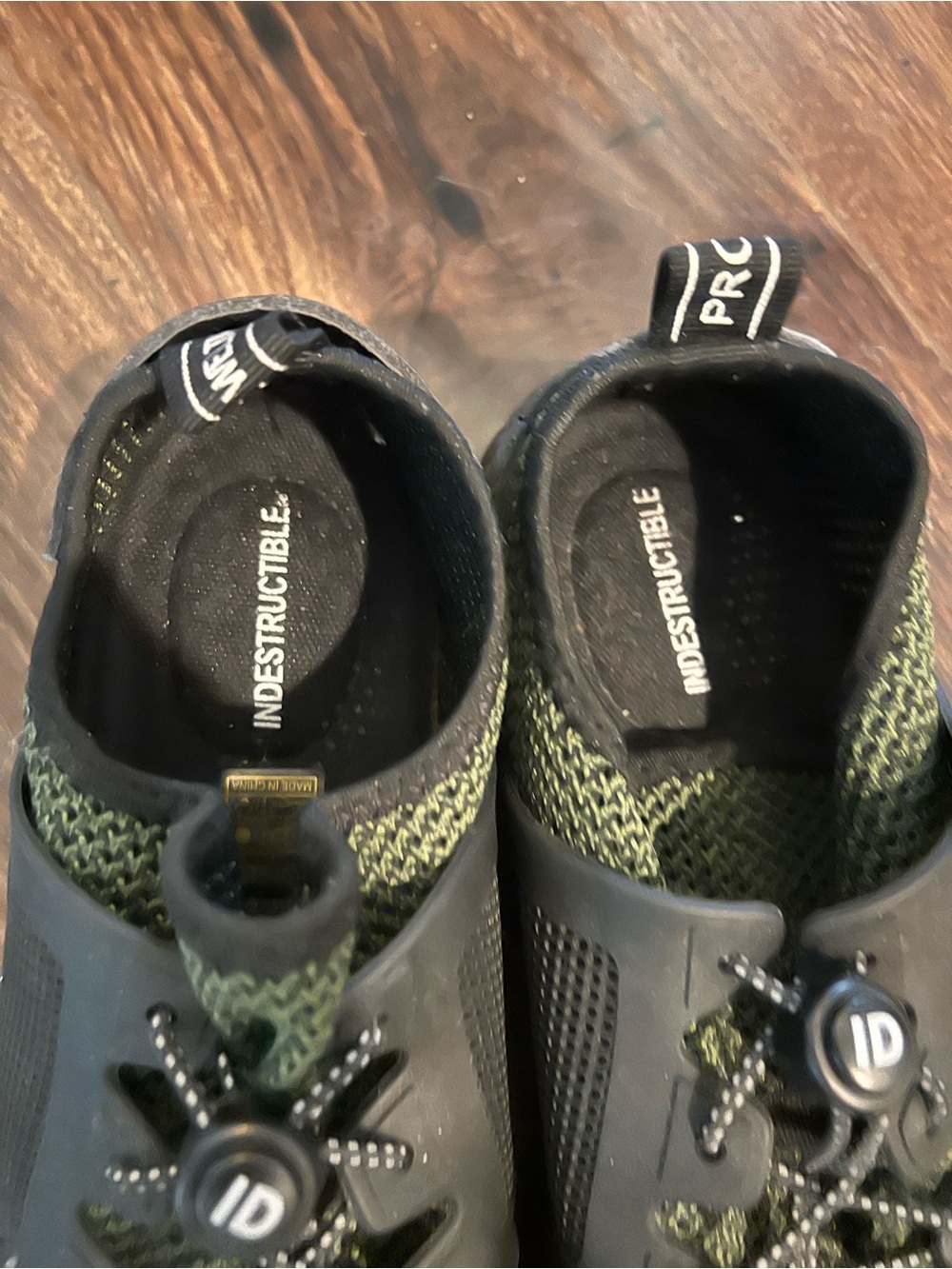 Indestructible Women's Olive Green Knit Slip-On Sneakers